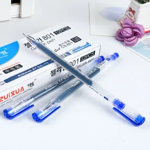 ZUIXUA 0.38mm gel ink pens set, 12 pieces blue smooth writing pens for office school stationery