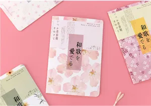 Japanischer stil blumen notizbuch a5 süß ästhetisches tagebuch heft für schule büro