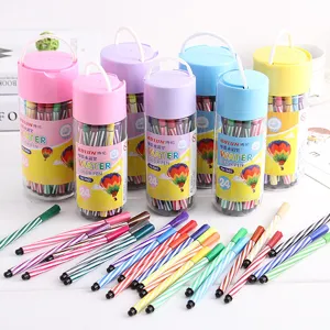Kids Washable Watercolor Pens Set Portable Barrel Creative Student Art Drawing Markers