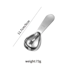 Cuillère à mesure à café en acier inoxydable avec échelle outil de cuisson de cuisine