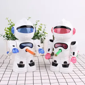 Gedetailleerd aanzicht van de creatieve robot puntenslijper met mechanisch ontwerp.