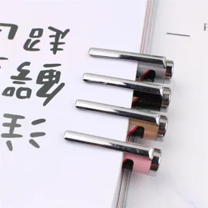 Metal gel pen 0.5mm creative office signature pen refillable student writing pen detail view.
