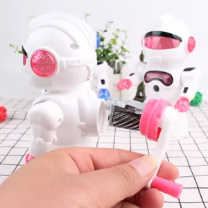 Close-up detailopname van de witte robot puntenslijper met de afneembare zwengel.