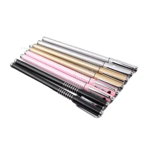 Premium metal gel pen set 0.5mm smooth writing office and school stationery black pink gold