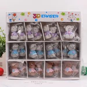 Süße 3D Bär Radiergummi Geschenkschachtel kreative Schreibwaren Set für Schüler Schulpreise