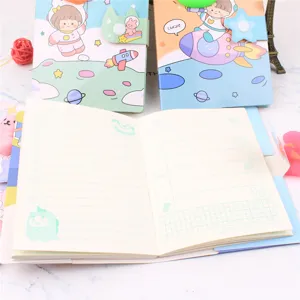 Leuk creatief notitieboekje dagboek bullet journal met magnetische gesp, schattig design.