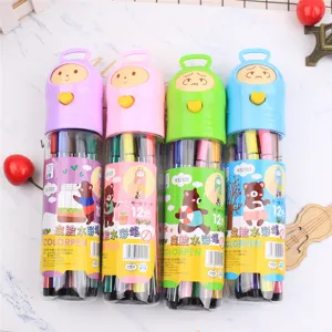 Ensemble de 12 crayons aquarelle changeant de couleur créatifs pour la peinture et le dessin.