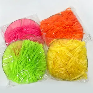 Decoraciones colgantes de fiesta con borlas de neón, artículos coloridos de techo DIY.