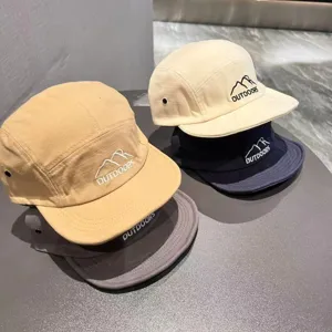 Japanischer Stil kurze Krempe Baseballcap weiche Paneele Outdoor Sonnenhut Freizeithut Damen Herren