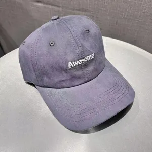 Candy color embroidered baseball cap for women, stylish casual sun protection hat.