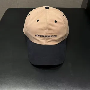 Fashionable embroidered baseball cap with soft top, casual unisex couple outdoor travel hat.