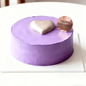 Cake topper Joyeux Anniversaire acrylique gateau violet decoration fete danniversaire
