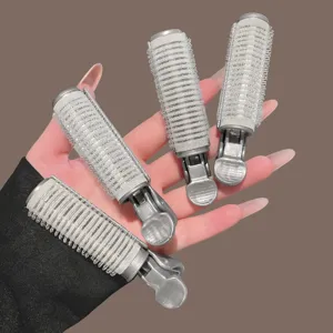 Hair root volumizing clips, fluffy bangs rollers, metal curl clamps for women styling.