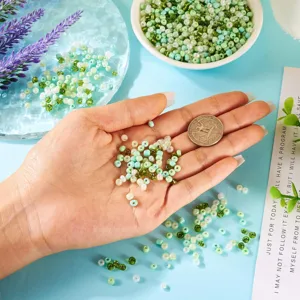 Colorful 4mm glass seed beads mix small pony beads bulk for DIY handmade bracelets necklaces crafts
