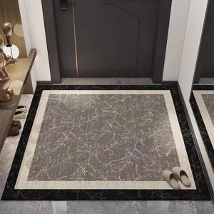 Modern Minimalist Anti-Slip Door Mat Entrance Hallway Carpet Dirt-Resistant Floor Mat Polyester Printed Home Decor