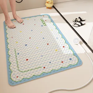 Dopamine anti-slip bathroom floor mat, household shower suction foot pad, safe toilet mat.