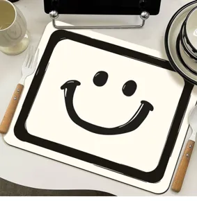 INS style diatomaceous earth kitchen absorbent placemat, non-slip heat insulation table mat.