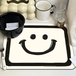 Simple INS style kitchen countertop draining mat, heat insulation cup absorbent pad.