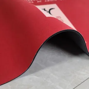 New Chinese style red kitchen floor mat with anti-slip rubber backing, absorbent and quick-drying.