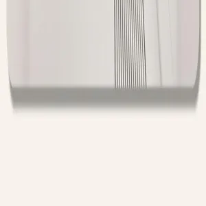 Close-up detail of luxury entrance floor mat showing fine vertical striped texture design.
