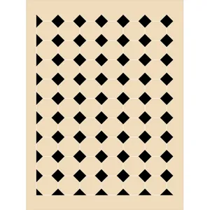 American vintage retro geometric checkerboard cashmere-like rug for living room bedroom floor mat