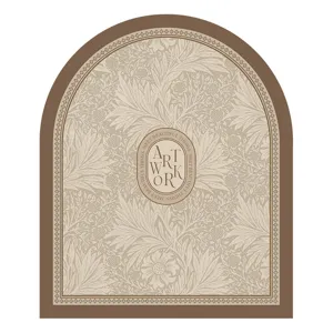 Vintage luxury PVC leather floor mat, arched waterproof non-slip entryway door mat rug.