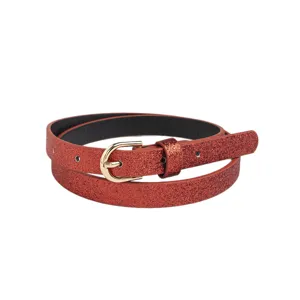 Ceinture scintillante pour enfants rouge vif robe ceinture élégante étincelante ajustable