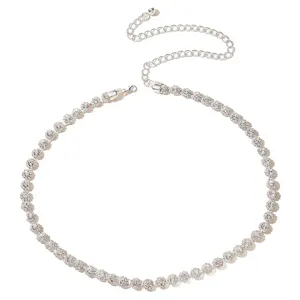 Élégante chaîne de taille en strass pour femme, ceinture de robe en cristal scintillant.