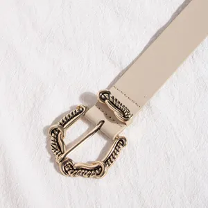 Elegant women's chic fashion pin buckle smooth belt, perfect for daily styling and outfits.