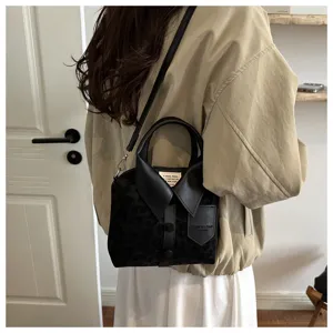 Bolso de mano creativo estilo camisa con estampado de leopardo, elegante bolso cruzado.
