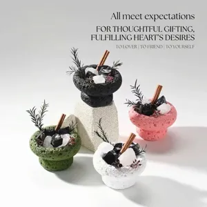 Ätherisches Öl Diffusionsstein Kristall Duftkerze Set Heimdekor Geschenk für Geburtstag