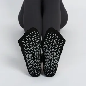 Anti-slip yoga socks with silicone grip dots for women pilates fitness sports training