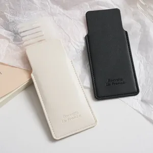Ensemble de housses de protection pour peigne en cuir PU portable, étui de rangement.