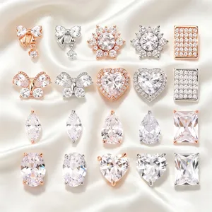 DIY Στρας Ζιρκόν Κρεμαστά Charms για Γυναικείο Κολιέ Βραχιόλι Σκουλαρίκια Αξεσουάρ