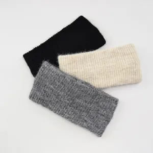 Bandeau en tricot d'hiver chauffe-oreilles doux bandeau en laine accessoire de mode élégant