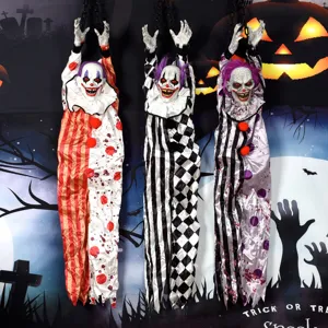 Halloween κρεμαστά αξεσουάρ κλόουν τρομακτική διακόσμηση στοιχειωμένο σπίτι πάρτι στηρίγματα