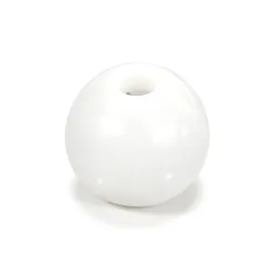 Bola antiestrés vacía de TPR blanca material DIY piel exterior de bola de agua para juguetes.