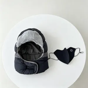 Winter warm trapper hat and mask set fleece lined thick windproof ushanka ski hat detail