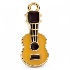 DIY Estilo Carnaval Mexicano Aleación Guitarra Esmalte Colgante Pulsera Joyería
