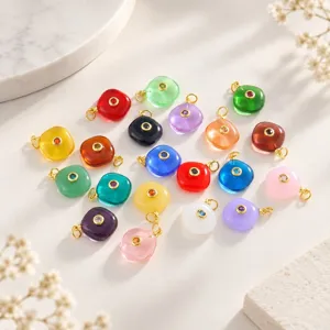 Kleurrijke snoepsteen DIY hanger bedel voor ketting armband sieraden maken 1st
