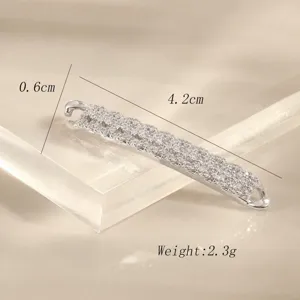 High quality luxury double connector charm for DIY bracelet necklace jewelry making accessories.