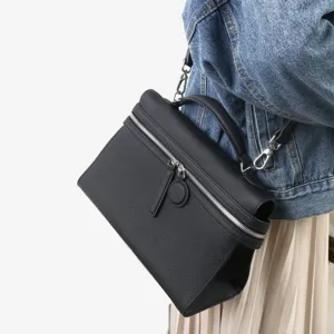 Sac à bandoulière en cuir véritable pour femme, élégant sac à main fourre-tout pour le quotidien.