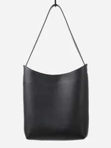 Borsa a Secchiello in Pelle di Vacchetta da Donna Grande Capacità Retrò Pelle Vera Borsa a Tracolla Hobo Borsa a Mano Pendolare