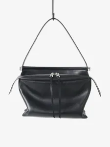 Grand Capacité Sac à Bandoulière en Cuir Femme Casual Commuting Sous les Bras Sac Couleur Unie Minimaliste