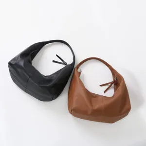 Sac hobo souple en cuir sac porté épaule grand capacité fourre-tout élégant femme.