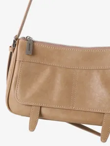 2026 Nouveau Retro Cuir Femme Sac Epaule Minimaliste Rabat Aisselle Sac Mode Elégant
