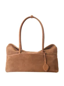Sac cabas marron en daim pour femme retro sac a main epaule tendance automne hiver chic