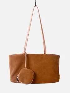 Bolso Tote de Cuero de Vaca Esmerilado para Mujer Gran Capacidad Hobo Bolso de Hombro Vintage Retro Bolso Axilar Para Trabajo Diario