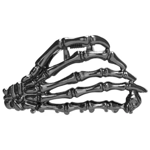 Gotische Metall Skelett Hand Haarklammer Detailansicht fuer Damen Halloween Haar-Accessoires