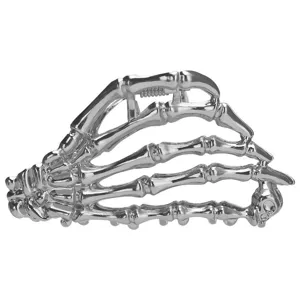 Silbernes Skelett Hand Haarklammer metallische gothische Haarklammer Damen Frisur